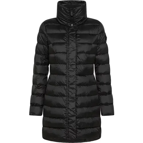 Schwarze Damenjacke mit Pistaziensteppung , Damen, Größe: L - Peuterey - Modalova