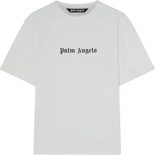Logo Slim Tee Shirt , Herren, Größe: M - Palm Angels - Modalova