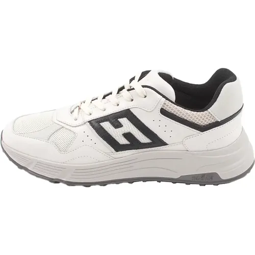 Ivory Sneakers mit Seiten-H-Detail , Herren, Größe: 40 EU - Hogan - Modalova