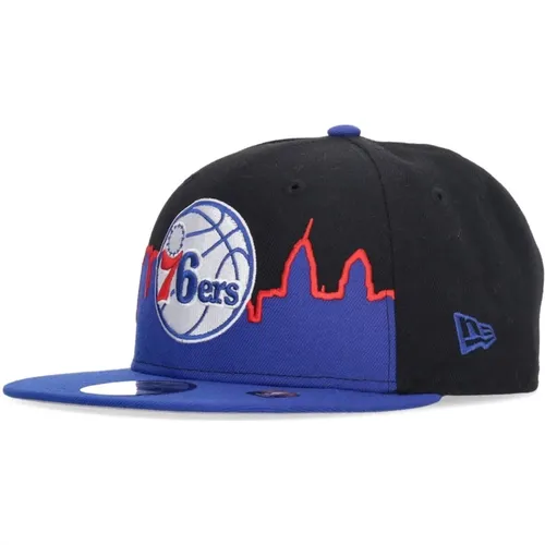 Flache Schirmmütze NBA 76ers Schwarz , Herren, Größe: S - new era - Modalova