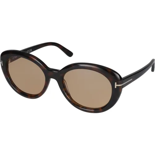 Stylische Sonnenbrille Ft1009 , Damen, Größe: 55 MM - Tom Ford - Modalova