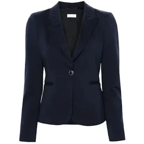Blaue Jacke klassischer Stil , Damen, Größe: S - Liu Jo - Modalova