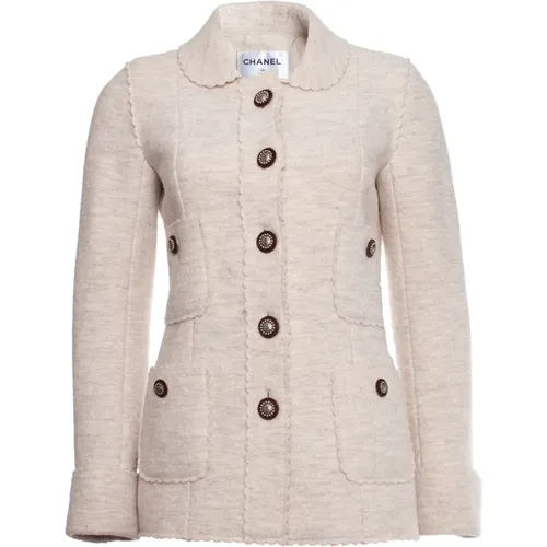 Pre-owned wool jacket , female, Sizes: S - Chanel Vintage - Modalova