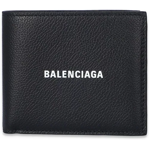 Bifold wallet with logo , male, Sizes: ONE SIZE - Balenciaga - Modalova