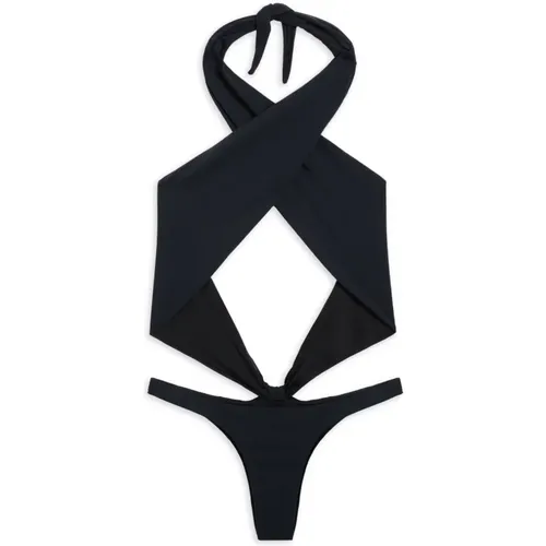 Wraparound One-Piece Swimsuit , Damen, Größe: M - Reina Olga - Modalova