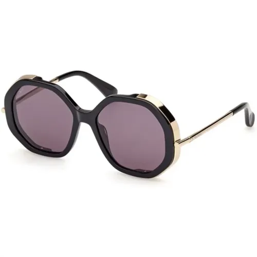 Smoke Sunglasses Mm0094 01A , female, Sizes: 55 MM - Max Mara - Modalova