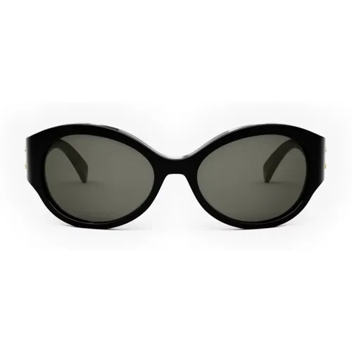 Sonnenbrille mit grauen Gläsern - Celine - Modalova