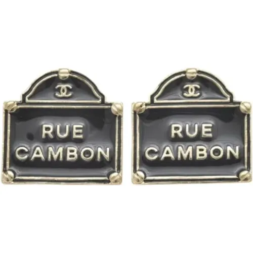 Pre-owned Metal earrings , female, Sizes: ONE SIZE - Chanel Vintage - Modalova