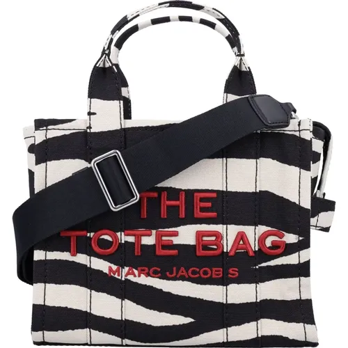 Zebra Canvas Tote Tasche , Damen, Größe: ONE Size - Marc Jacobs - Modalova