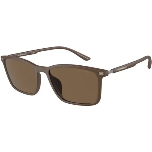 Frame Dark Lens Sunglasses , unisex, Sizes: 56 MM - Emporio Armani - Modalova