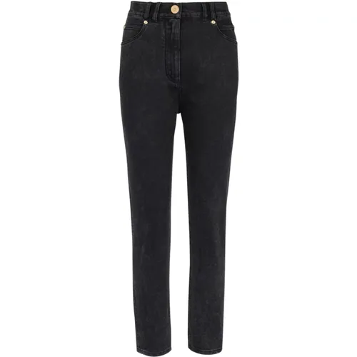 Slim-fit denim jeans,Slim-fit Denim-Jeans mit klassischen Taschen - Balmain - Modalova