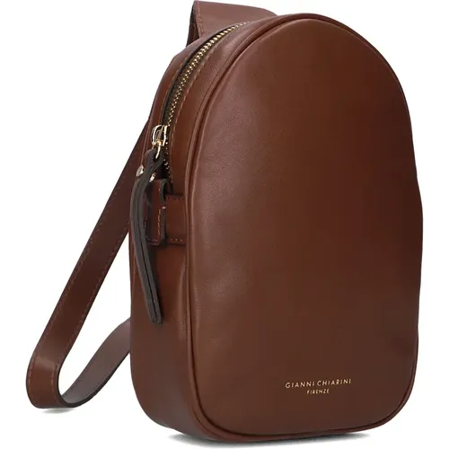 Elegante Braune Leder-Schultertasche - Gianni Chiarini - Modalova