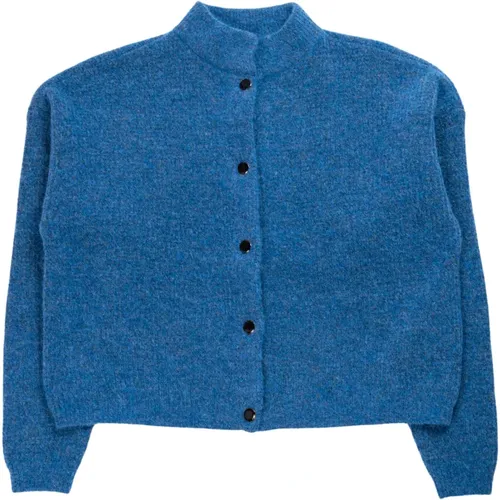 Blaue Kurz-Strickjacke - Stil: Alphagz - Gestuz - Modalova