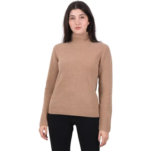 Shaker Rib Turtleneck Sweater , Damen, Größe: M - Vince - Modalova