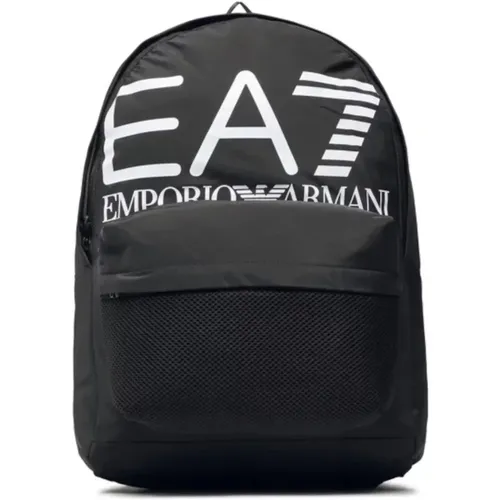 White Logo Backpack , unisex, Sizes: ONE SIZE - Emporio Armani EA7 - Modalova