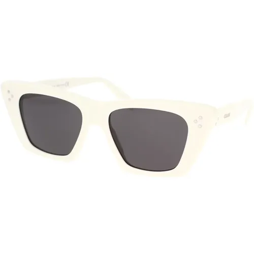 Geometric Sunglasses with Frame and Grey Lenses , female, Sizes: 51 MM - Celine - Modalova