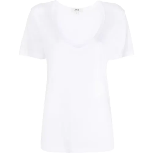 V-Neck T-Shirt , female, Sizes: M - Agolde - Modalova