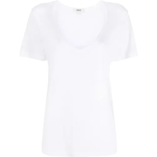 V-Neck T-Shirt , female, Sizes: XS, M - Agolde - Modalova