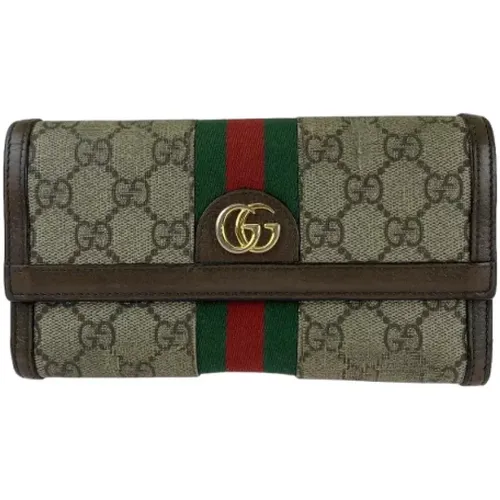 Pre-owned Canvas wallets , female, Sizes: ONE SIZE - Gucci Vintage - Modalova