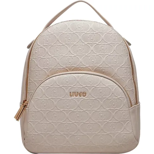 Beiger Rucksack mit Goldenen Details - Liu Jo - Modalova