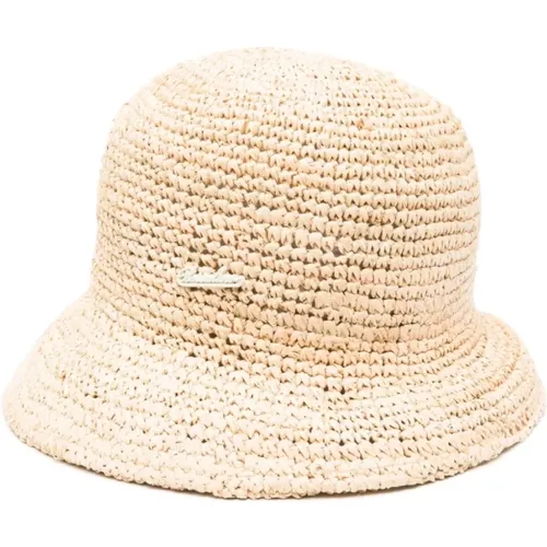 Straw Bucket Hat , female, Sizes: M - Borsalino - Modalova