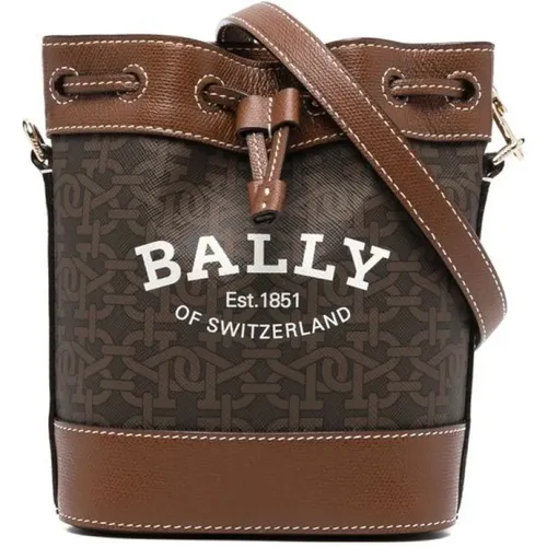 Monogram Crossbody Bag Leather , male, Sizes: ONE SIZE - Bally - Modalova