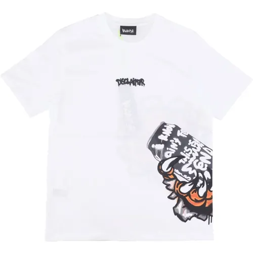 Weißes Tiger Tee Streetwear Shirt , Herren, Größe: M - Disclaimer - Modalova