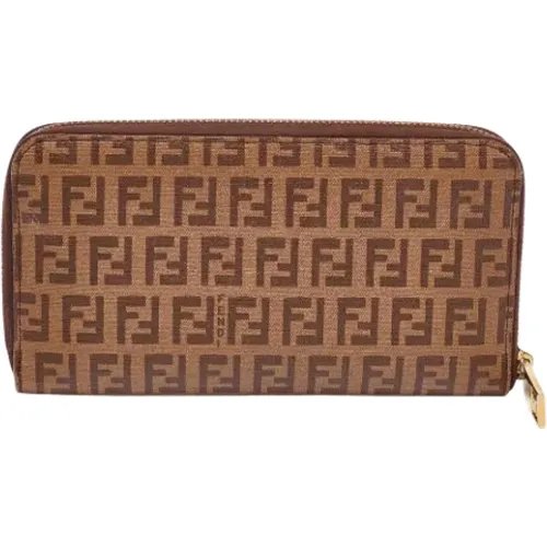 Pre-owned Canvas wallets , female, Sizes: ONE SIZE - Fendi Vintage - Modalova