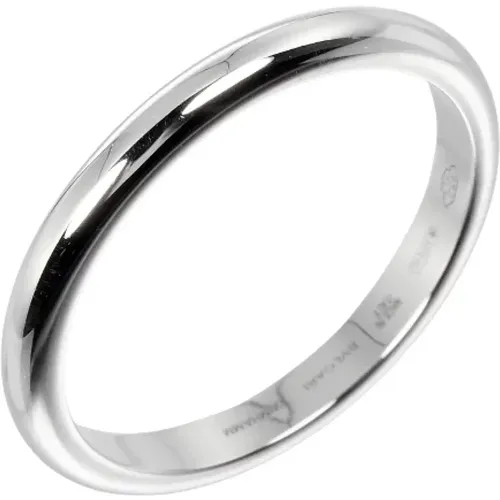 Pre-owned Platinum rings , female, Sizes: ONE SIZE - Bvlgari Vintage - Modalova