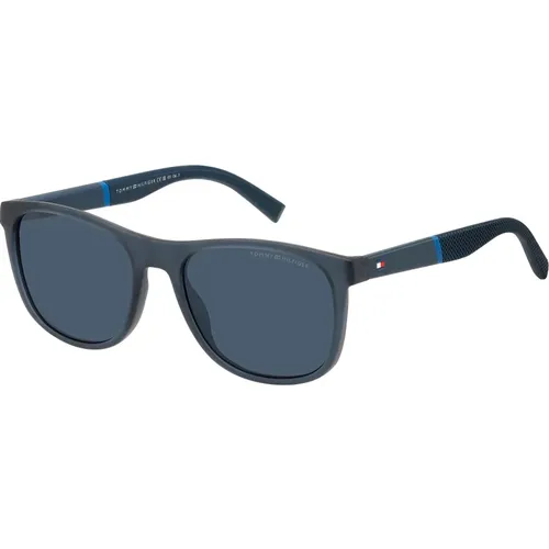 Matte Blau/Blau Sonnenbrille - Tommy Hilfiger - Modalova