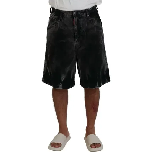 Graue Cord-Bermuda-Shorts , Herren, Größe: M - Dsquared2 - Modalova