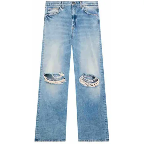 Wide Jeans , female, Sizes: W25, W28 - Dondup - Modalova