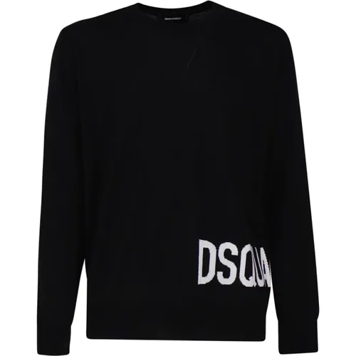 Cotton Sweaters with Elastan , male, Sizes: S - Dsquared2 - Modalova