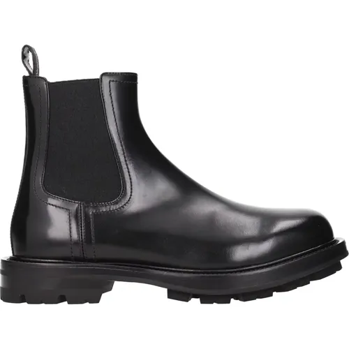Ankle Boot Leather , male, Sizes: 7 UK, 8 1/2 UK, 7 1/2 UK - alexander mcqueen - Modalova