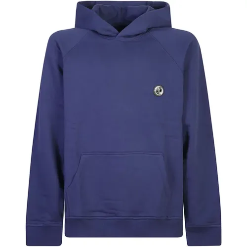 Blaues Sweatshirt Aw24 Lässiger Stil Männer , Herren, Größe: S - Just Cavalli - Modalova