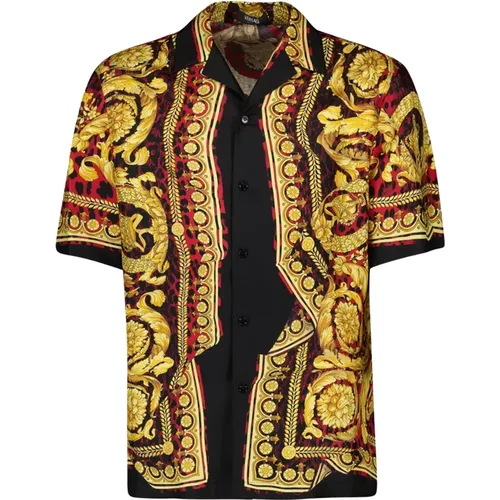 Silk Barocco Shirt Autumn-Winter 2024 , male, Sizes: L - Versace - Modalova