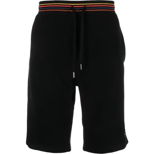 Artist Stripe Cuffed Shorts in , male, Sizes: L, XL, M - Paul Smith - Modalova