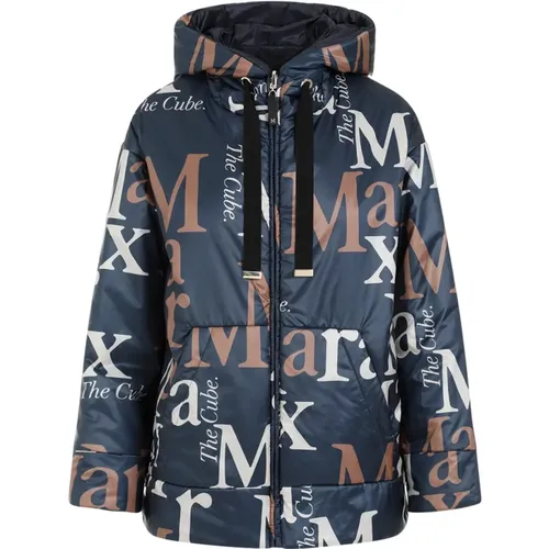Blue Logo Padded Jacket , female, Sizes: 3XS, XS - Max Mara - Modalova