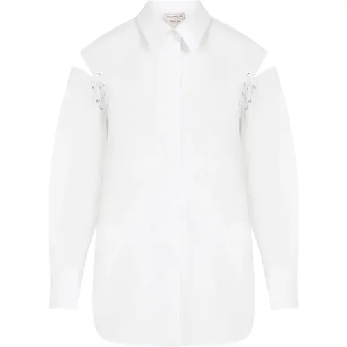 Optical Shirt , female, Sizes: S - alexander mcqueen - Modalova