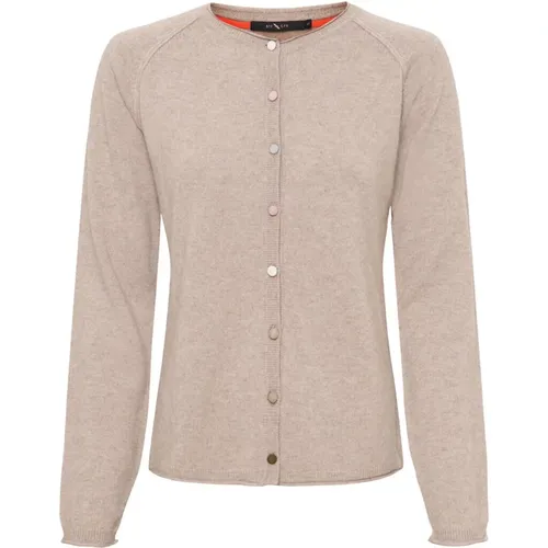 Cashmere Cardigan Oat , female, Sizes: M, S, 2XL - Btfcph - Modalova