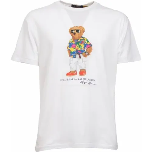 Kurzarm T-Shirt , Herren, Größe: L - Polo Ralph Lauren - Modalova