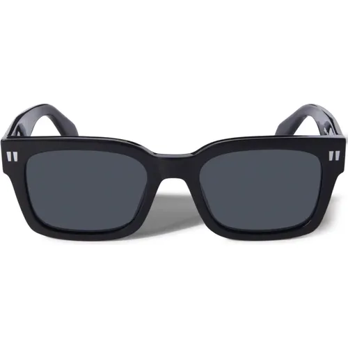 Schwarze Sonnenbrille mit Original-Etui,Sunglasses,Sage Sonnenbrille,Braune Sonnenbrille mit Original-Etui,Sonnenbrille - Off White - Modalova