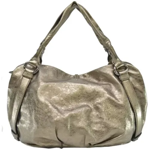 Pre-owned Metallic Leather Celine Shoulder Bag , female, Sizes: ONE SIZE - Celine Vintage - Modalova