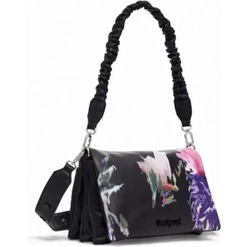 Printed Handbag with Shoulder Strap , female, Sizes: ONE SIZE - Desigual - Modalova