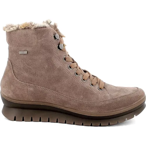 Leather Ankle Boots with Gore-Tex Technology , female, Sizes: 3 UK, 7 UK, 4 UK - IGI&Co - Modalova