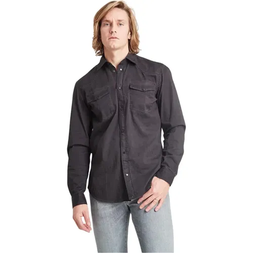 Texan Cotton Shirt , male, Sizes: L - Dondup - Modalova