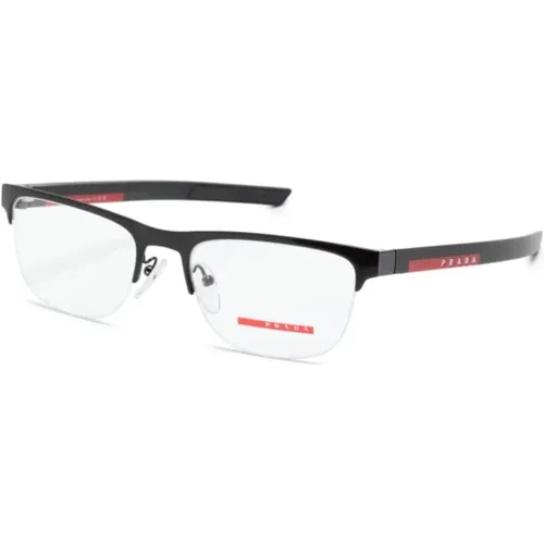 Linea Rossa Optical Frame , male, Sizes: 55 MM - Prada - Modalova