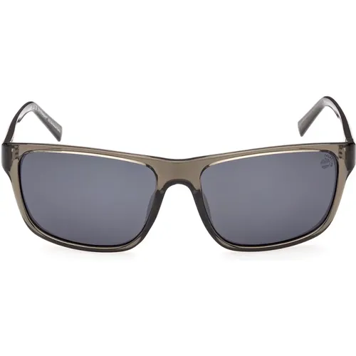 Rectangular Polarized Sunglasses Transparent , unisex, Sizes: 60 MM - Timberland - Modalova