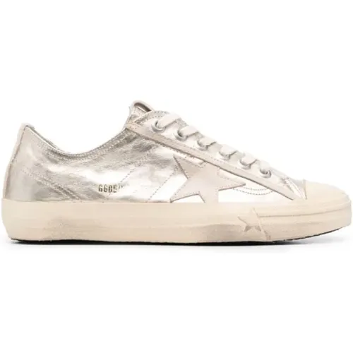 Beige Star Sneaker Vstar2 Platinum , Damen, Größe: 41 EU - Golden Goose - Modalova