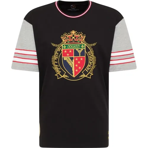 Oversize College T-Shirt D`Angelantonio , male, Sizes: M - carlo colucci - Modalova